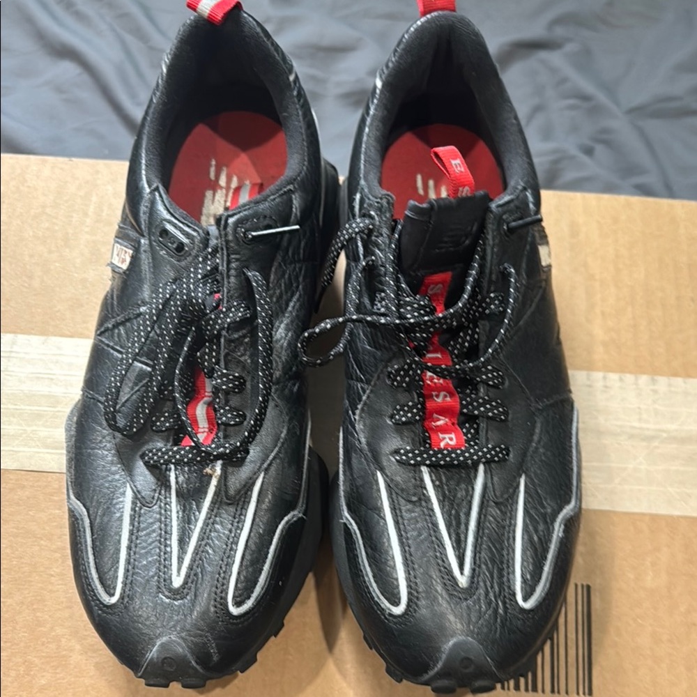 New Balance Black and Red Sneakers